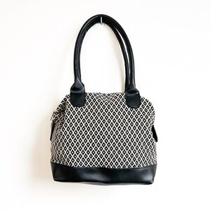 🆕 Gold Coast knit vegan leather shoulder b…